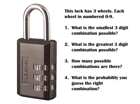 how many combinations with 3 digits